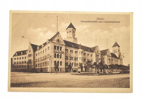 POZNAŃ - DYREKCJA POCZTY, BANK, ŚW. MARCIN 1914
