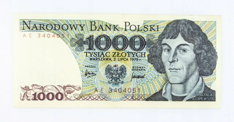 1000 ZŁOTYCH 1975 ROK s. AE st. 1-