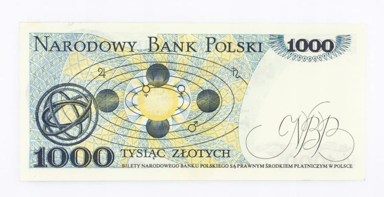 1000 ZŁOTYCH 1975 ROK s. AE st. 1-