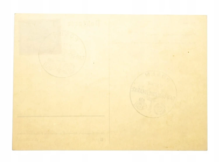 POZNAŃ - STEMPEL TAG DER BRIEFMARKE 1942
