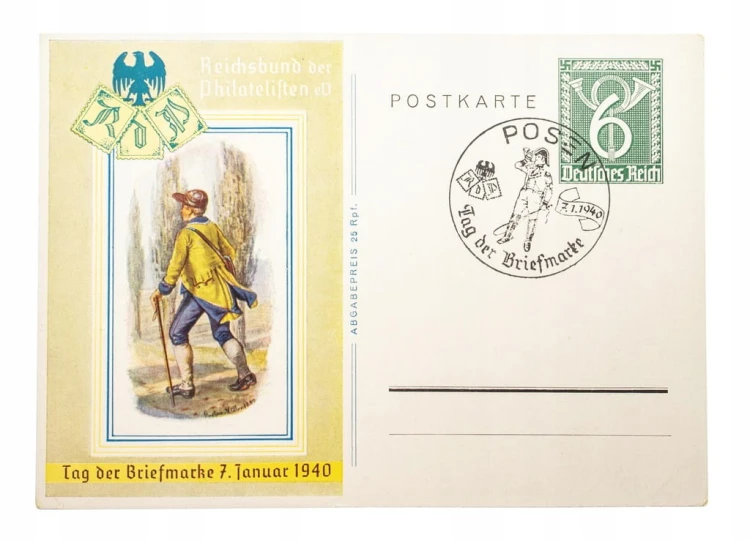 POZNAŃ - STOW. FILATELISTYCZNE BRIEFMARKE 1940