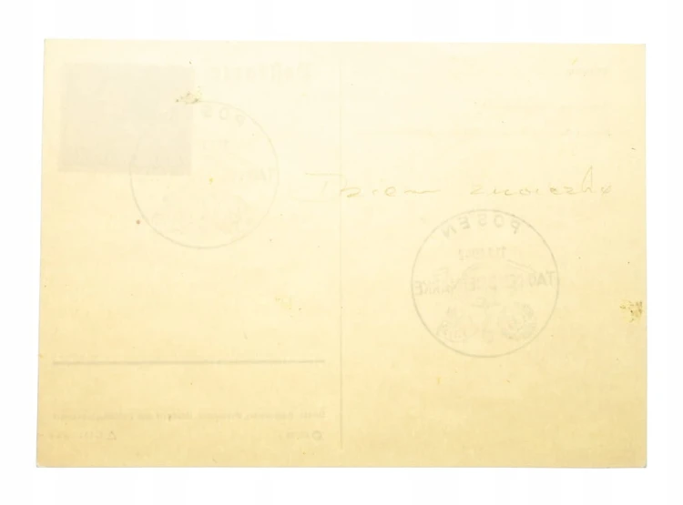 POZNAŃ - STEMPEL TAG DER BRIEFMARKE 1942