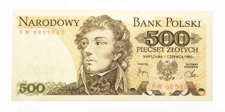 500 ZŁOTYCH 1.06.1982, seria FW st.3+