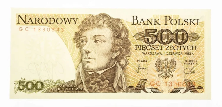 500 ZŁOTYCH 1.06.1982, seria GC st.1-