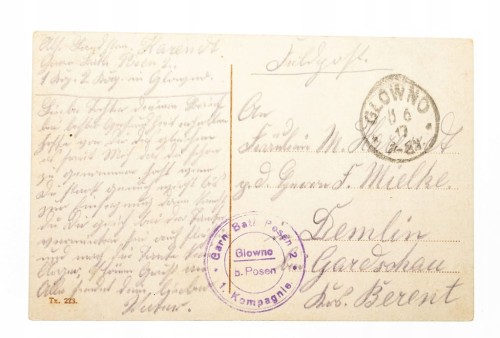 POZNAŃ - ZAMEK, RATUSZ, TEATR, UAM, FELDPOST 1917