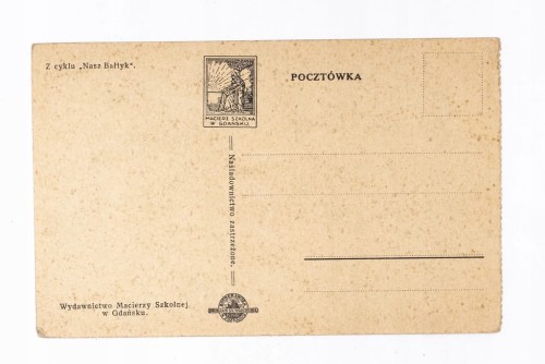 STARA POCZTÓWKA - GRANICA POLSKO-GDAŃSKA II RP