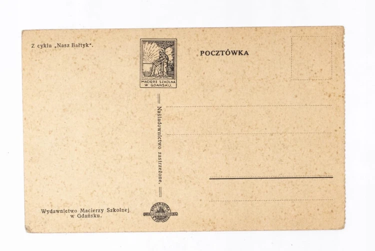 STARA POCZTÓWKA - GRANICA POLSKO-GDAŃSKA II RP