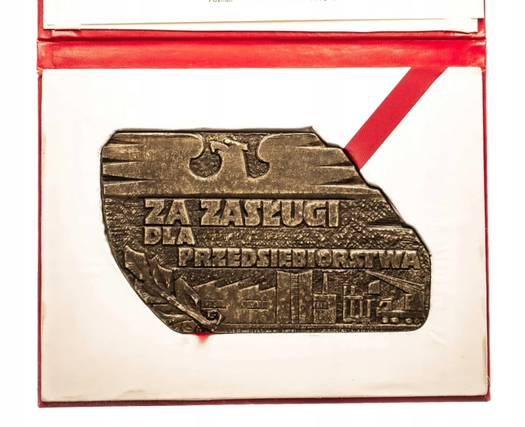 MEDAL ZA ZASŁUGI DLA PRZEDSIĘBIORSTWA BUDOWLANEGO, POZNAŃ 1975