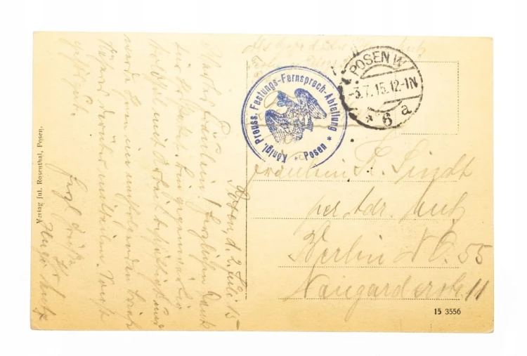 POZNAŃ - UNIWERSYTET MICKIEWICZA, FELDPOST 1915