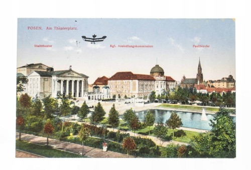 POZNAŃ - TEATR, KOMISJA OSIEDLEŃCZA, FELDPOST 1916