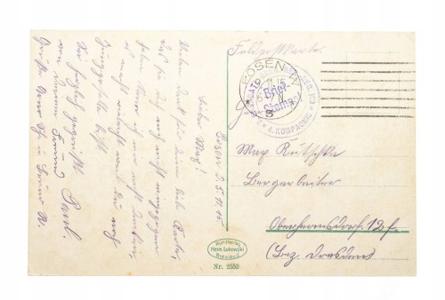 POZNAŃ - ZAMEK CESARSKI, FELDPOST 1915