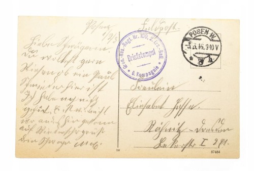 POZNAŃ - RYNEK, KAMIENICE, FELDPOST 1916