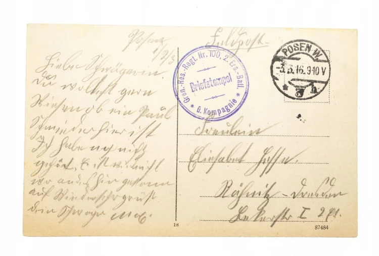 POZNAŃ - RYNEK, KAMIENICE, FELDPOST 1916
