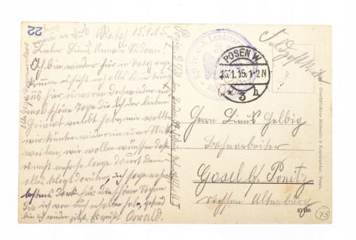 POZNAŃ - KATEDRA, FELDPOST 1915