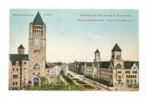 POZNAŃ - ZAMEK CESARSKI, ŚW. MARCIN, FELDPOST 1916