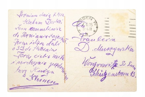 POZNAŃ - BRAMA BERLIŃSKA, ZAMEK 1916