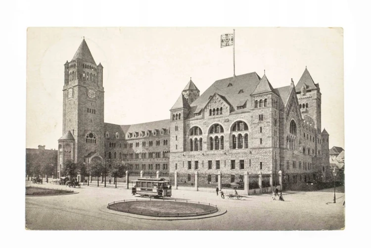 POZNAŃ - ZAMEK CESARSKI, TRAMWAJ 1915