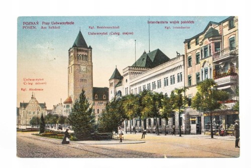 POZNAŃ - ZAMEK CESARSKI, ŚW. MARCIN, UAM 1922