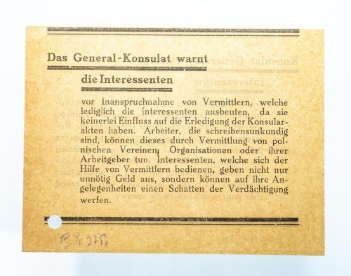 KONSULAT GENERALNY - WIADOMOŚĆ DLA INTERESANTÓW