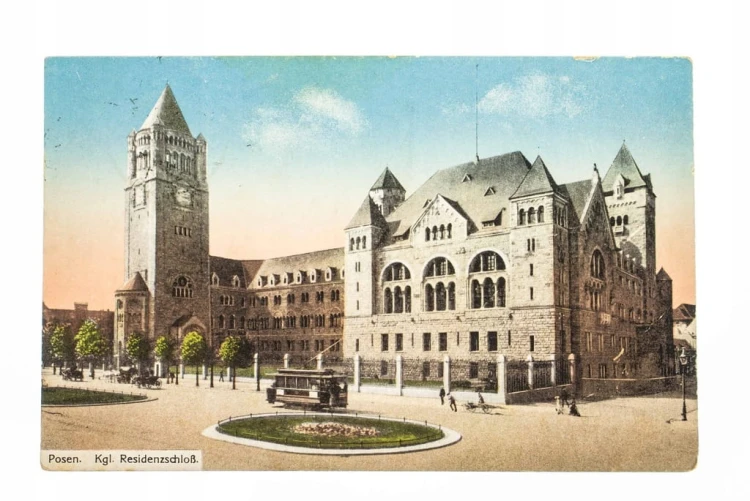 POZNAŃ - ZAMEK CESARSKI, TRAMWAJ 1915