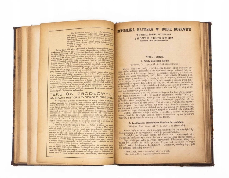 STARA KSIĄŻKA HISTORIA ŚWIATA - TEKSTY DO NAUKI W SZKOLE, KRAKÓW 1924