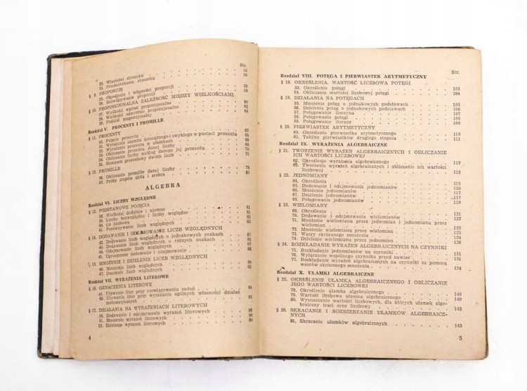 STARA KSIĄŻKA ALGEBRA 1964