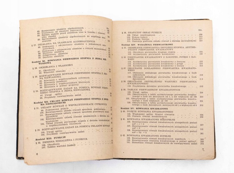 STARA KSIĄŻKA ALGEBRA 1964