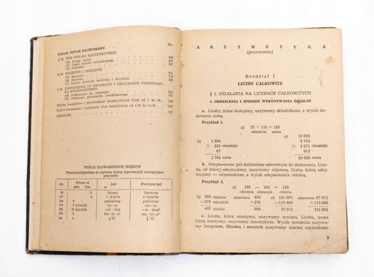 STARA KSIĄŻKA ALGEBRA 1964