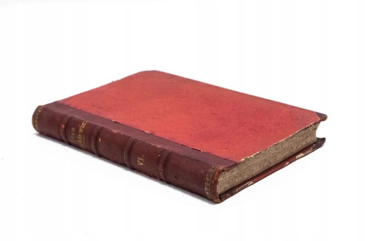 STARA KSIĄŻKA DZIEŁA ADAMA MICKIEWICZA TOM VI, PARYŻ 1880