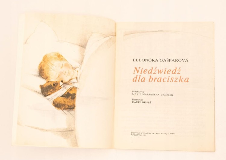 STARA KSIĄŻKA BAJKA NIEDŹWIEDŹ DLA BRACISZKA 1987