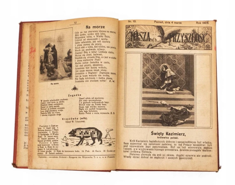 STARE CZASOPISMO - NASZA PRZYSZŁOŚĆ ROCZNIK 1928