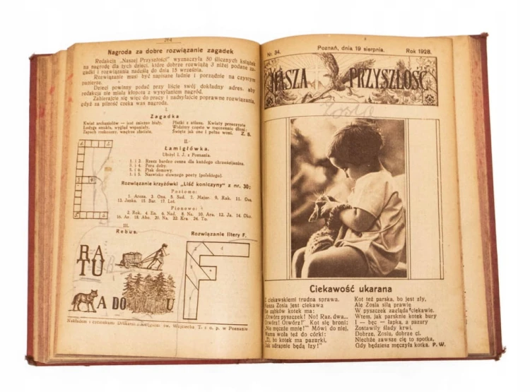 STARE CZASOPISMO - NASZA PRZYSZŁOŚĆ ROCZNIK 1928