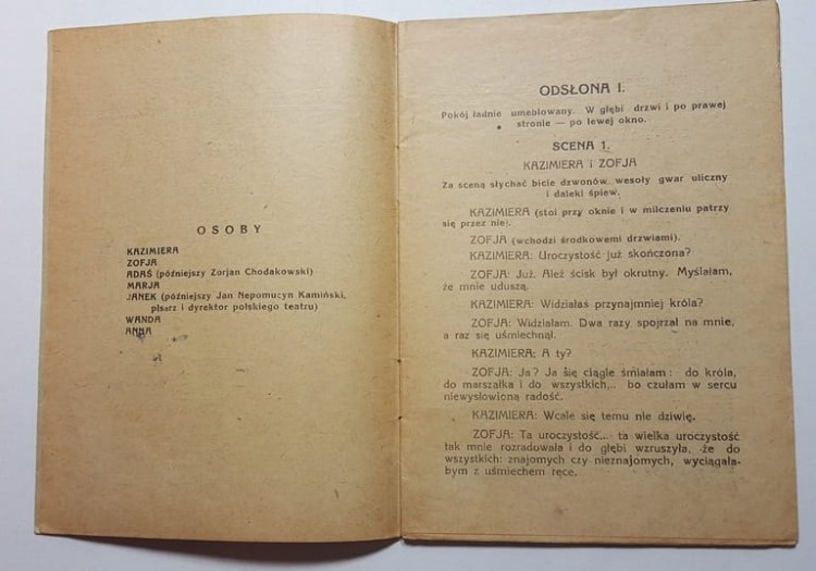 TRZECI MAJA BIBLIOTECZKA TEATRALNA LWÓW 1928