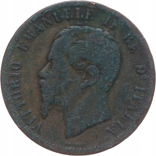 WŁOCHY 10 CENTESIMI 1866 M Vittorio Emanuele II