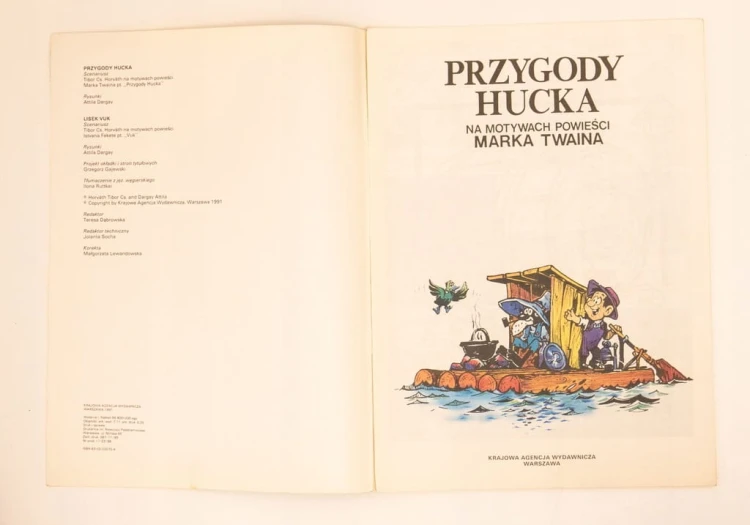 STARY KOMIKS PRZYGODY HUCKA 1991