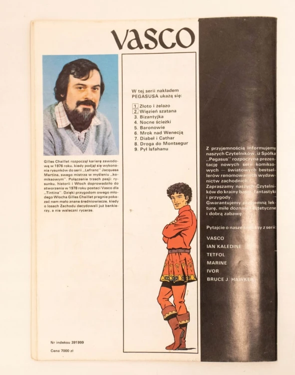 STARY KOMIKS VASCO WIĘZIEŃ SZATANA 1991
