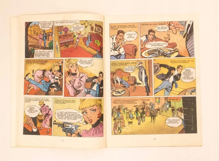 STARY KOMIKS MIASTO MILCZĄCYCH REWOLWEROWCÓW 1987