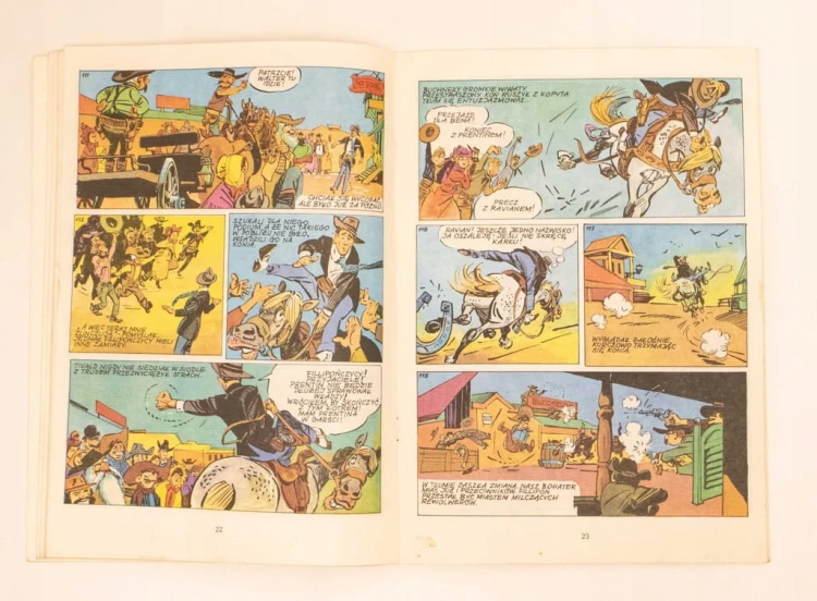 STARY KOMIKS MIASTO MILCZĄCYCH REWOLWEROWCÓW 1987