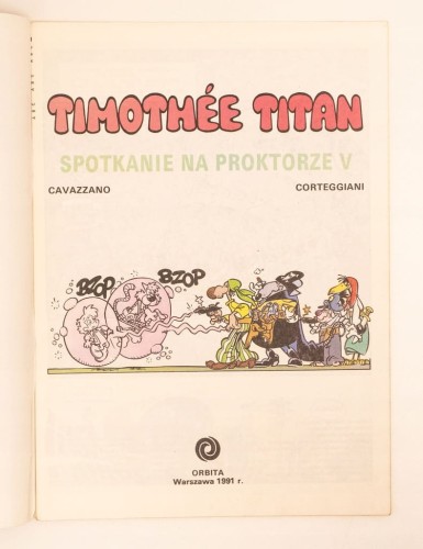 STARY KOMIKS TIMOTHEE TITAN SPOTKANIE NA PROKTORZE