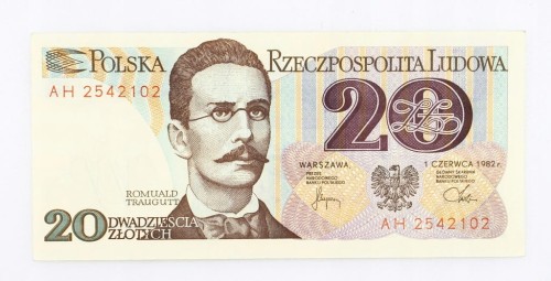 20 ZŁOTYCH 1982 ROK s. AH st. 1