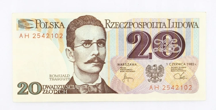 20 ZŁOTYCH 1982 ROK s. AH st. 1