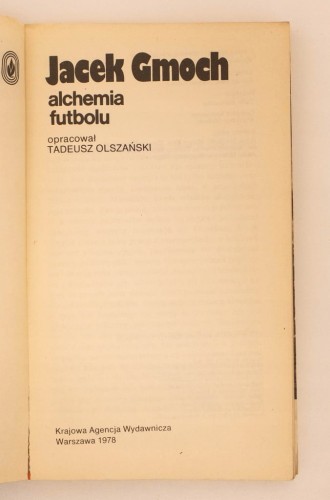 STARA KSIĄŻKA JACEK GMOCH AKADEMIA FUTBOLU 1978