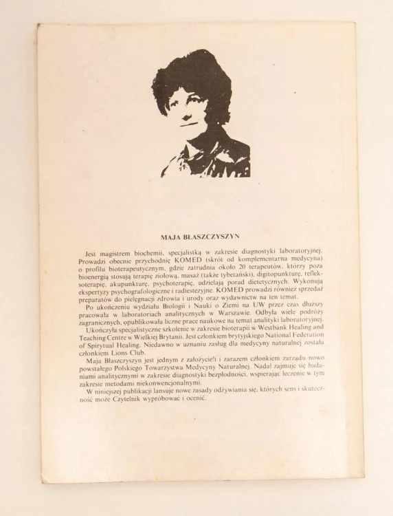 STARA KSIĄŻKA DIETA ŻYCIA M. BŁASZCZYSZYN 1991