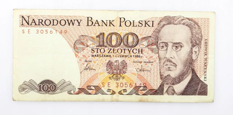 100 ZŁOTYCH 1986 ROK s. SE st. 3