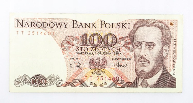 100 ZŁOTYCH 1988 ROK s. TT st. 3+