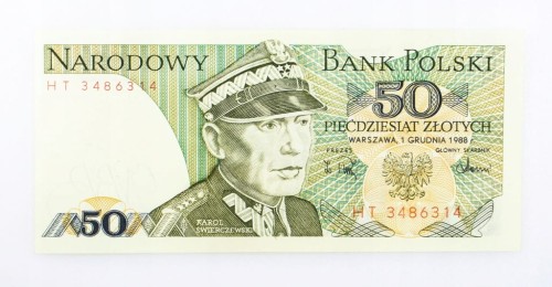 50 ZŁOTYCH 1988 ROK s. HT st. 1