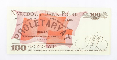 100 ZŁOTYCH 1986 ROK s. RZ st. 1-