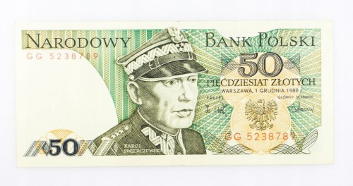 50 ZŁOTYCH 1988 ROK s. GG st. 1-