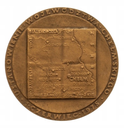 MEDAL USTANOWIENIE WOJEWÓDZTWA CHEŁMSKIEGO 1975