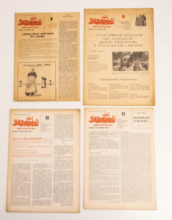 ZESTAW STARYCH CZASOPISM SOLIDARNOŚĆ WLKP 1981